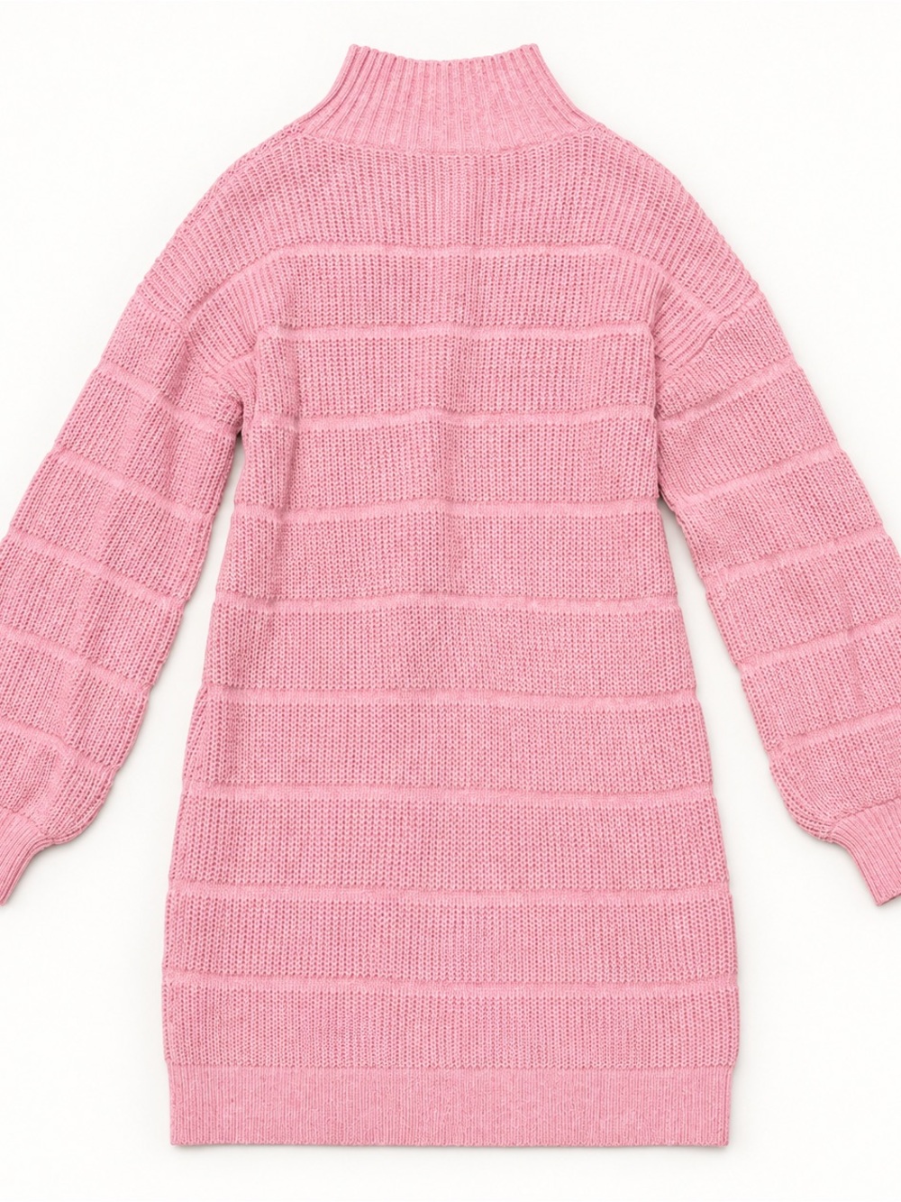 SHEIN Pink Mock-Neck Sweater Dress — Size Small